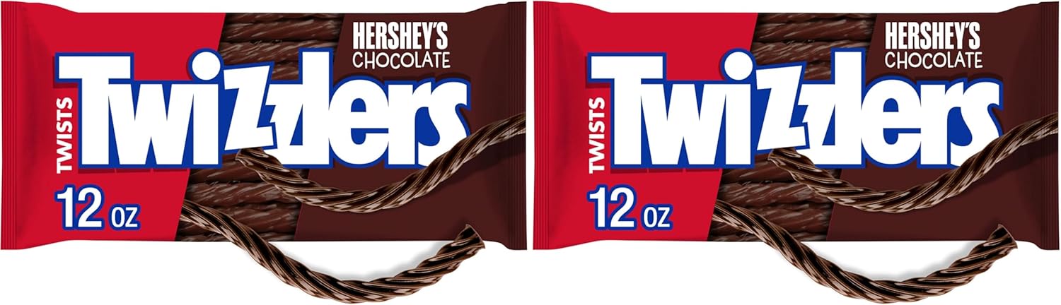 TWIZZLERS Twists, Chocolate Flavor (12-Ounce Bag) (Pack of 2)