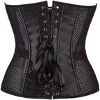 Black Corset Top for Women Strapless Mesh Bustier Sexy Corset Tops for Women Party Club Halloween Costume