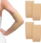 Vicenpal 2 Pairs Tattoo Cover up Sleeve Forearm Arm Sleeves for Women Men Compression Tattoo Upper Arm Cover(Nude)