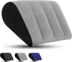 Prosixtoy Portable Wedge Pillow Inflatable Cushion - Body Positioners Lightweight Wedge Pillow for Sleeping, Leg Elevation, Use in Bed, Travel, Camping, Fast Inflating Deflation (Grey)