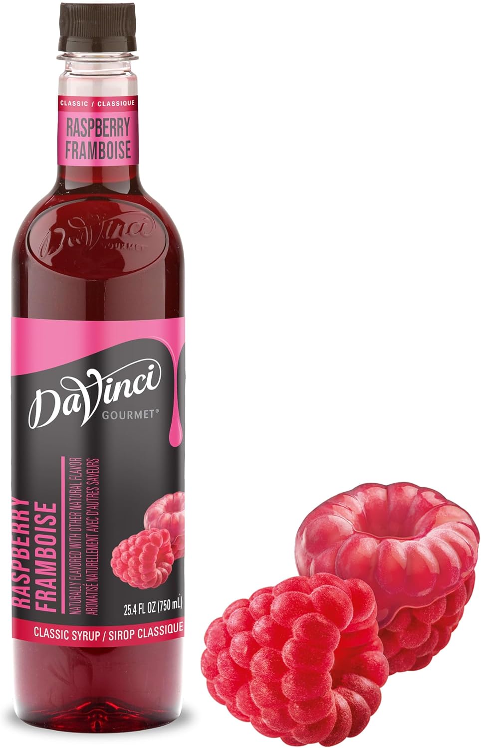 DaVinci Gourmet Classic Raspberry Syrup, 25.4 Fluid Ounces (Pack of 1)
