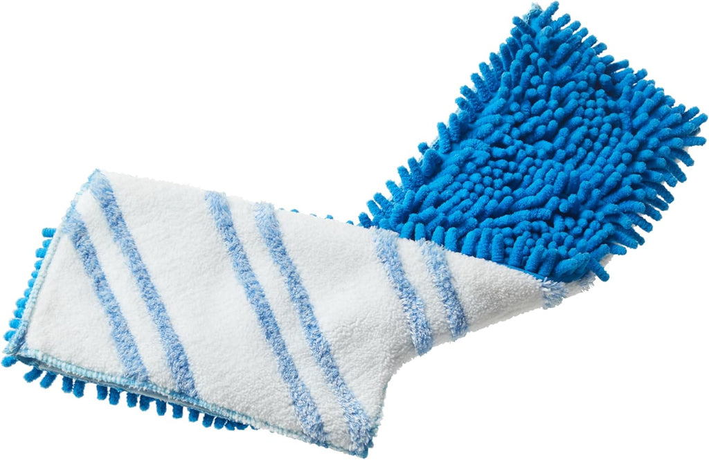 Clorox Dual Action Dust Floor Mop Microfiber Refill Head, Machine-Washable, Blue