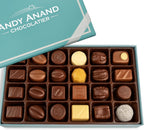 ANDY ANAND CHOCOLATIER Sugar Free & Gluten Free Belgian Chocolate Truffles Gift Box - European Imported Chocolate Truffles, Handcrafted Diabetic Snacks for Adults (48 Pcs)