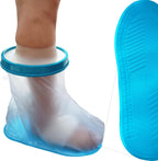 Tideshake Non‑Slip Waterproof Foot Cast Cover for Showering, Reusable Adult Foot Cast Protector, Cast Covers for Shower Foot & Ankle, Watertight Cast Bag for Surgery, Burns, Wounds & After Surgery Recovery