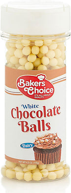 Crunchy Chocolate Pearls - White Chocolate Crispearls - Kosher Chocolate Covered Cereal Balls - Dairy - 4.2 oz. – Baker’s Choice