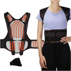 Physical Therapy Back Brace Posture Corrector for Seniors Men & Women Self-Heating 108pcs Magnets Full Back Lumbar Support Belt Shirts Vest Pain Relief for The Elderly