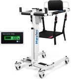 Mosfer Electric Patient Lift Transfer Chair Lift,Chair Lift Assist Devices for Home Seniors and Disabled with Adjustable Height, Folding Bathroom Wheelchair Move from Bed to Chair,Toilet,Car,Outdoor