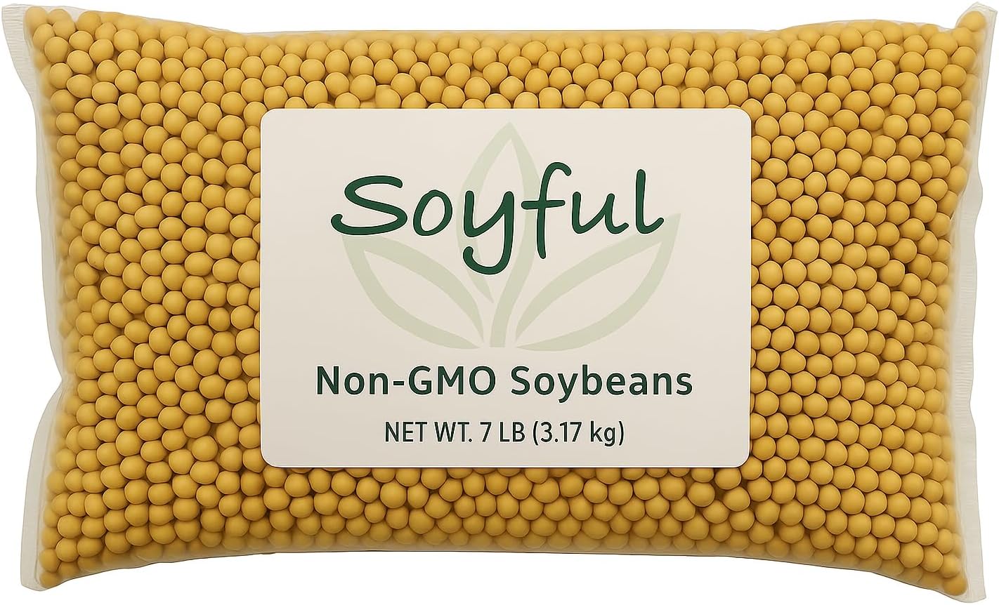 Non GMO Soybeans 7Lbs. Grown 100% in USA, Soy Beans Dry for Tofu and Soy Milk, Soybean Dry in Bulk, Identity Preserved (IP)