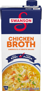 SWANSON S 100% Natural Chicken Broth, 32 oz Carton