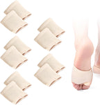 5 Pairs Open Toe Socks, Toeless Socks for Women Cotton Forefoot Topper Compatible with Open Toe Sandals