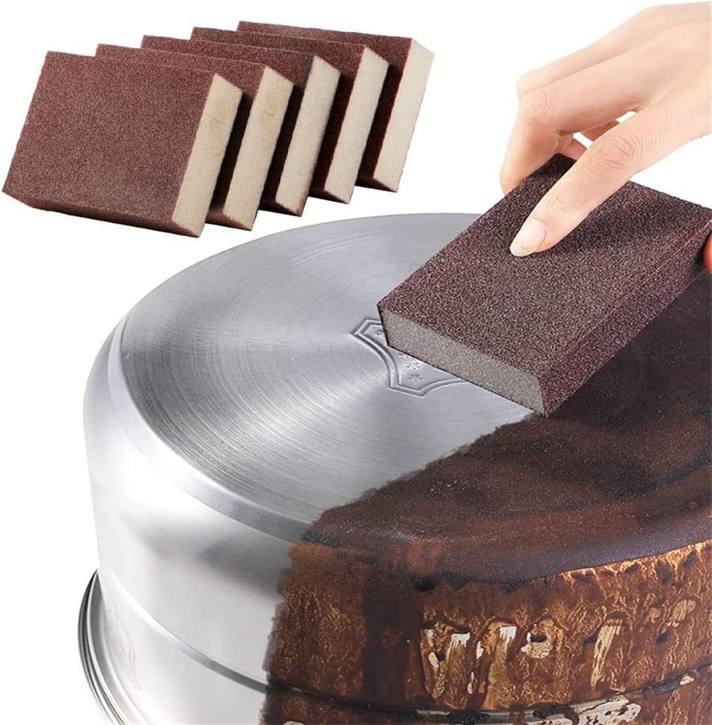 Carborundum Sponge Emery Sponges for Quickly Cleans Cleaning Sponge Kitchen Cleaning Tool 5pcs