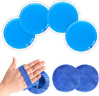 Gel Ice Pack Round Reusable Ice Packs for Injuries Hot and Cold Compress Pain Relief and Swelling Reduction 4 Pcs with 2 Covers