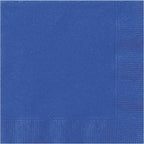 Trimming Shop Disposable Royal Blue Paper Napkins 2 Ply, 6.5" x 6.5" Solid Luncheon Napkins 20pcs, Disposable Serviettes, Tableware for Indoor, Outdoor Dining, Birthday, Wedding, BBQ, Garden Party