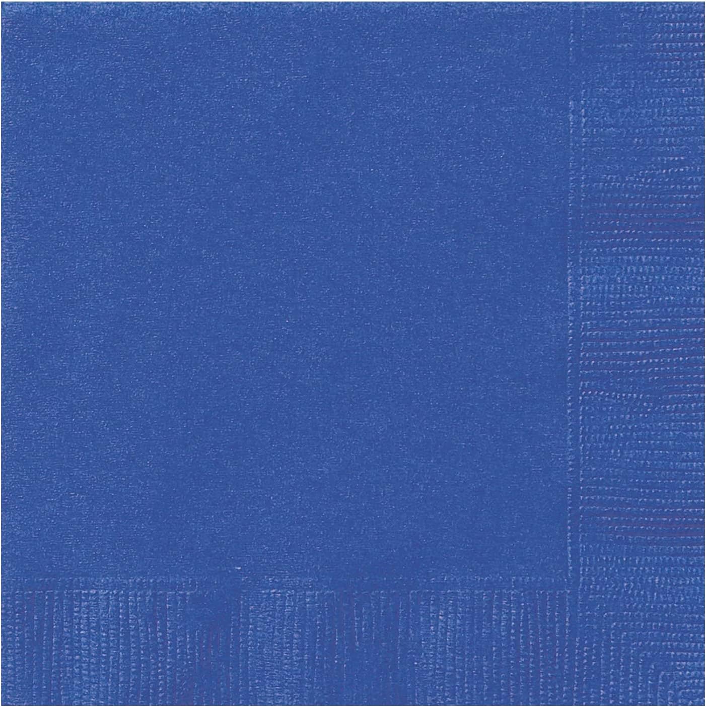 Trimming Shop Disposable Royal Blue Paper Napkins 2 Ply, 6.5" x 6.5" Solid Luncheon Napkins 20pcs, Disposable Serviettes, Tableware for Indoor, Outdoor Dining, Birthday, Wedding, BBQ, Garden Party