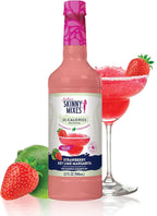 Jordan's Skinny Mixes Syrups Sugar Free Syrup, Naturally Sweetened Strawberry Key Lime Margarita Mix, 32 oz, Low Calorie Flavoring, Protein Shake, Cocktail & More, Gluten Free, Keto Friendly