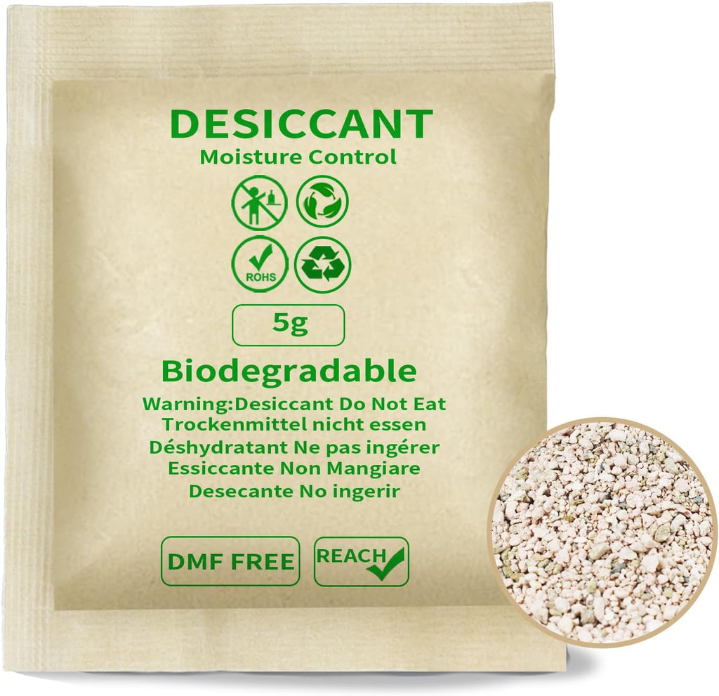 O2frepak 5G (200 Packets) Food Grade Moisture Absorber Montmorillonite Desiccant Packets for Storage, with Higher Moisture Absorption