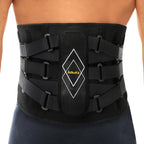 Back Brace for Lower Back Pain Women Men - 10x Maximum Compression and Adjustable - Lumbar Support Belt with 3D Pad - Ergonomic and Breathable 3D Material - for Herniated Disc,Sciatica (L)