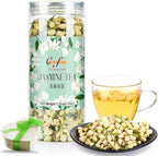 Goofoo Dried Jasmine Flower Buds Petals Decaffeinated Floral Chinese National Tea 100% Natural Pure NonToxic, Ideal for Gift, 1.2 oz