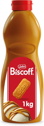 Lotus Biscoff - Spread Topping - Product of Europe (EXP. DATE = DD-MM-YY) - Vegan - Biscoff Cookie Butter Syrup - 2.2lb (Pack of 1) - Non GMO