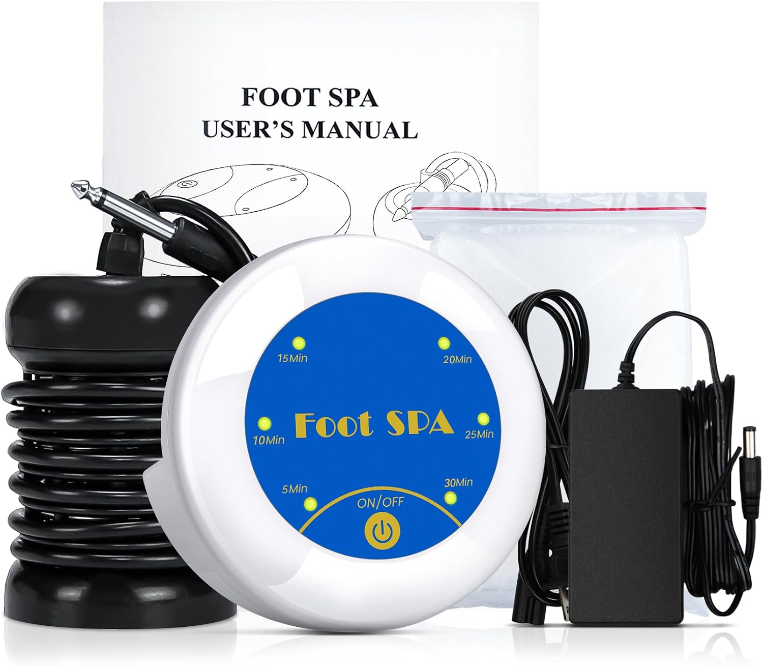 Ionic Foot Bath Detox Machine, Portable Ionic Detox Foot Bath Spa Machine Ion Cleanse Controller for Home Travel Holiday