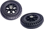 8-inch honeycomb wheels, 8"*1.8"Solid explosion-proof front wheel, Wheelchair Front Casters, for Electric and Manual Wheelchair and Transport Chairs, Replacement Parts, Black, 1Pr
