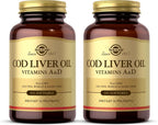 Solgar Cod Liver Oil - 100 Softgels, Pack of 2 - Provides Vitamins A & D - Non-GMO, Gluten Free - 200 Total Servings