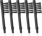TIESOME 5 PCS Hearing Amplifier Cleaning Brush, Black Hearings Aid Cleaning Brush Tools with Wax Loop Portable & Durable Hearing Amplifier Cleaner Set for Hearing Aid Users