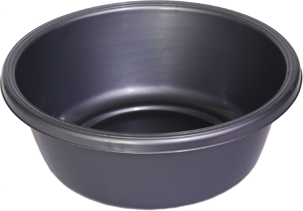 Ybm Home Round Plastic Wash Basin (1148 11.25", Gray)