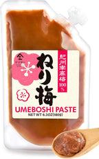 YAMASAN KYOTO UJI Umeboshi - Japanese Pickled Plums Paste, Using the Premier Brand "KISHU NANKO-UME" 100%, Vegan, Allergen & Additive-free