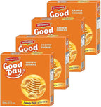 Britannia Good Day Cashew Cookies Family Pack 21.2oz (600g) - Breakfast & Tea Time Snacks - Delicious Grocery Cookies (Pack of 4)