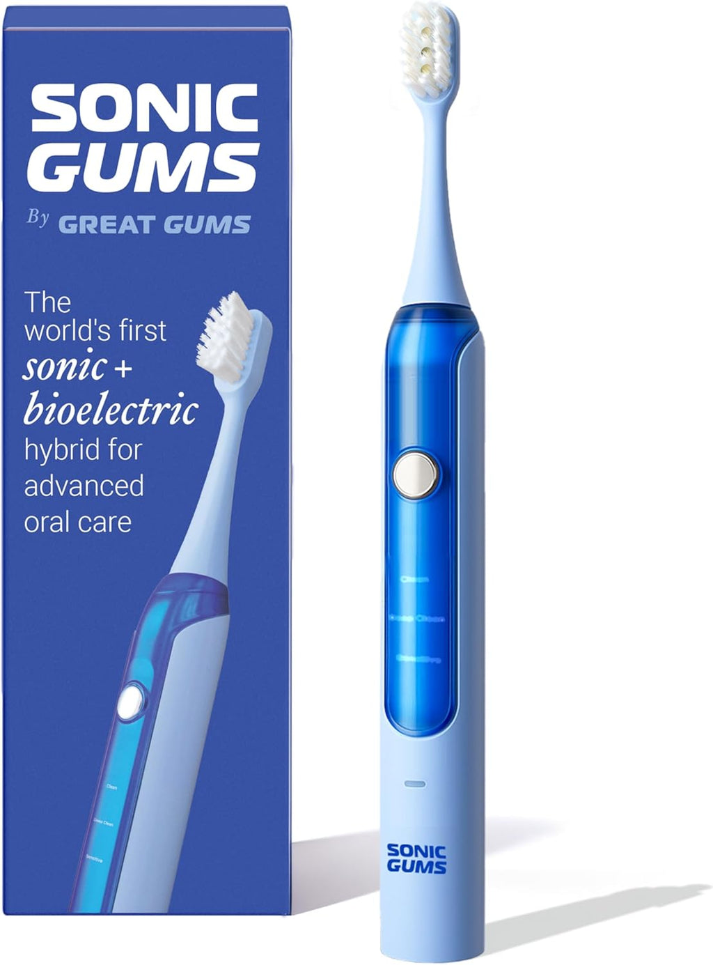 Sonic Gums Electric Toothbrush for Oral Health, Gum Disease, Gingivitis & Gum Recession — Extra Soft Sonic Toothbrush for Sensitive Gums, Plaque Removal & Periodontal Care