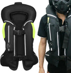 Motorcycle Airbag Vest for Men And Women, Motocross Air-Bag Riding Jacket with Reflective Strip, Adult Moto Air Bag