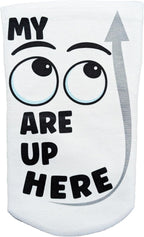 Heal with Appeal Amputee Sock, My eyes are up here V1, 3PLY Residual Wound, Over Shrinker Sock