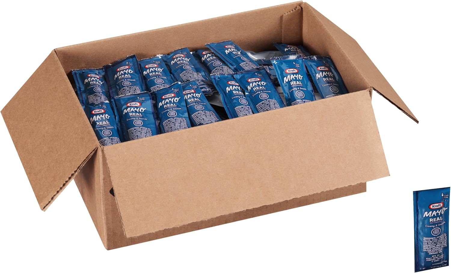 KRAFT Single Serve Mayonnaise, 0.44 oz. Packets (Pack of 200)