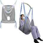 CEEBUS Patient Lift Toileting Sling, Universal Mesh Patient Lift Sling, Patient Aid Full Body Transfer Sling with Commode Opening, for Bariatric Nursing Caregiver Elderly Disabled (Size : L)