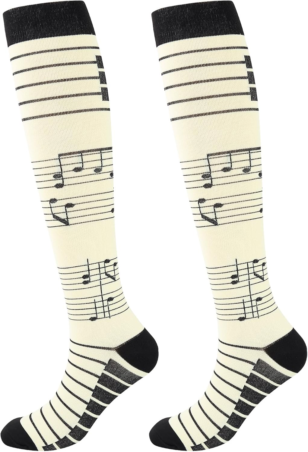 Junely Compression Socks for Women Knee High Socks for Running Nurses Pregnant Women Work Support Travel Flight Sports