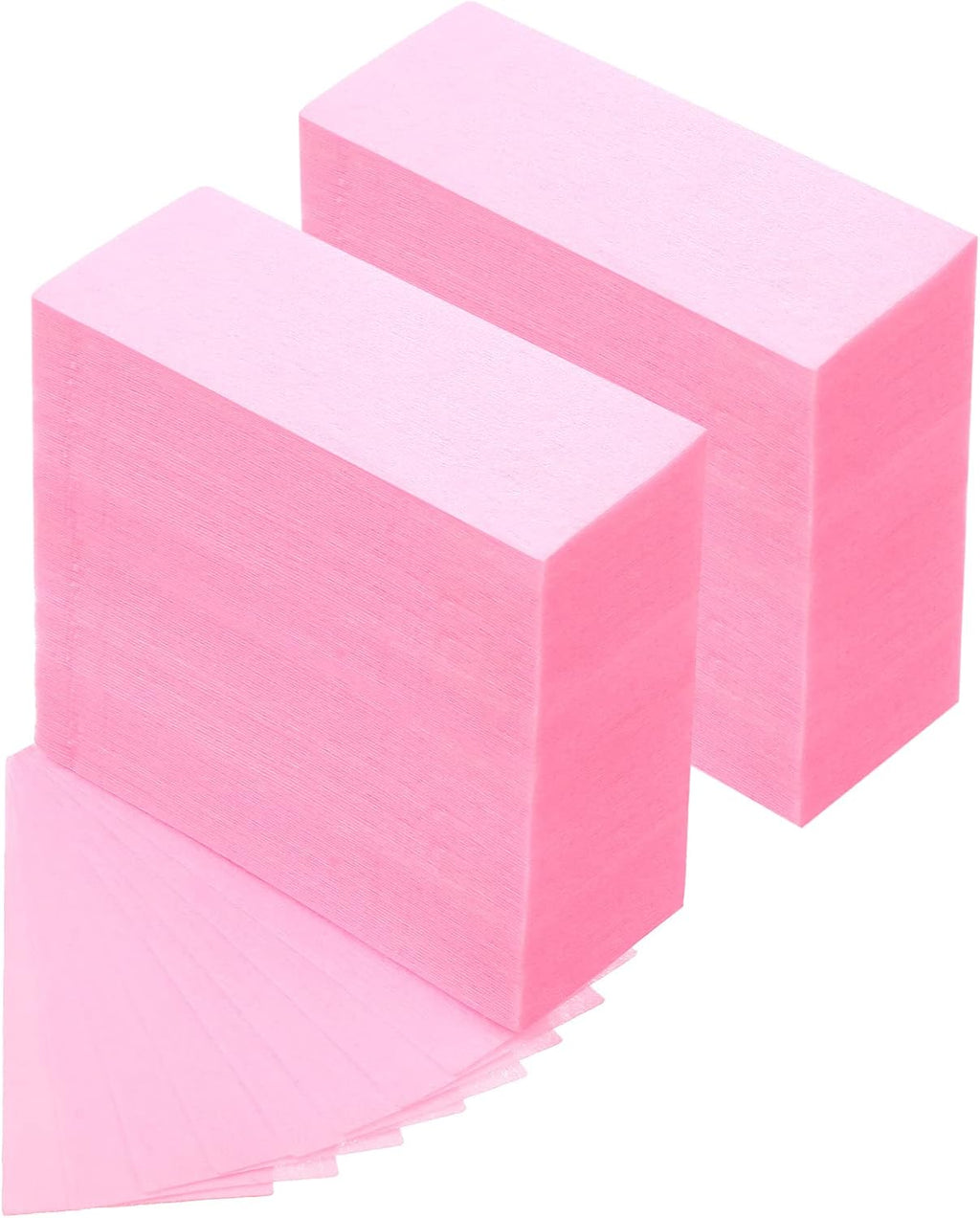Blulu 400 Wax Strips Non Woven for All Skin Types Facial and Body Hair Removal Wax Paper Strips Epilating for Leg, Chest, Back, Intimate Area And Face 10 x 3.8 cm(Pink)