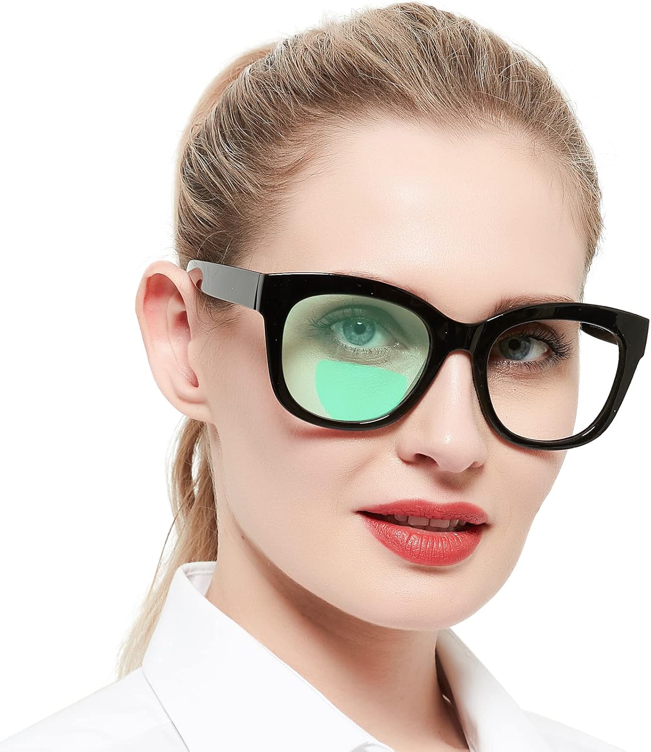 AEZUNI Oversized Bifocal Reading Glasses Women Big Frame Blue Light Readers 1.0 1.25 1.5 1.75 2.0 2.25 2.5 2.75 3.0 3.5