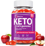 Organic Apple Cider Vinegar Gummies Sugar Free, Keto ACV Gummies: Apple Cider Vinegar with Mother, Vitamin B12 & B6, Beetroot | Gut Health, GMO Free & Vegan, Metabolism, Energy Gummy - 60 Count.