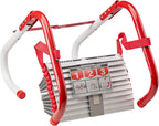 Kidde Fire Escape Ladder, 2-Story Rope Ladder, Extends to 13-Feet, Anti-Slip Rungs