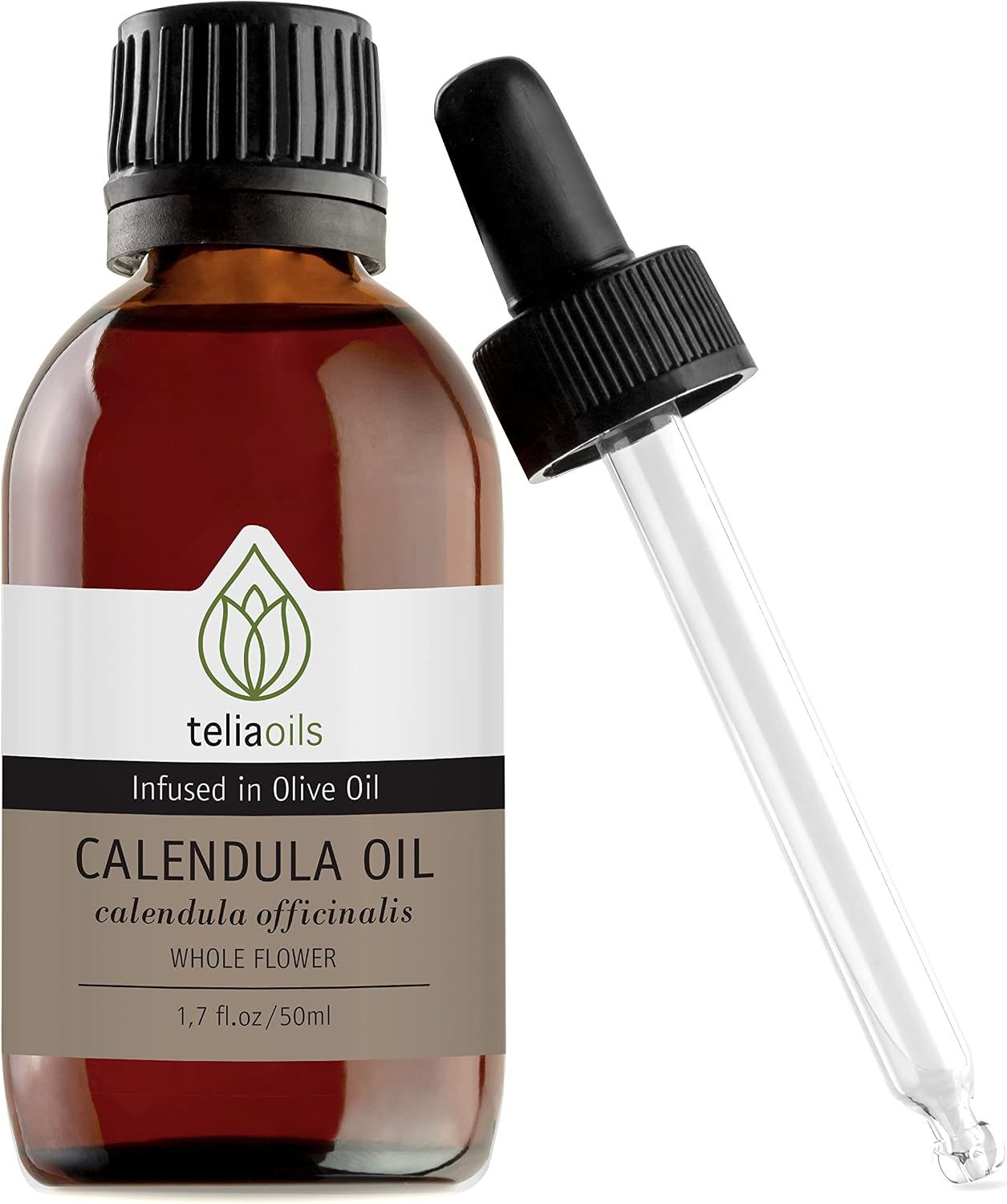 Calendula (Marigold/Calendula Officinalis) Infused Oil Extract (Macerated Oil), 1.7 Fl Oz - 50 Ml a Powerful Skin oil- Gentle and Soothing for the Skin
