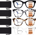 Progressive Multifocus Reading Glasses for Women Men Blue Light Blocking Computer No Line Multifocal Readers