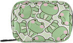 Pill Case 7 Day Pill Organizer Cute Frog Animal Travel Pill Case Portable Weekly Pill Box Bag Container Vitamin Supplement Holder with Zipper for Family Business