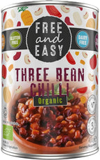 Free & Easy - Organic Three Bean Chilli Ready Meal - 400g