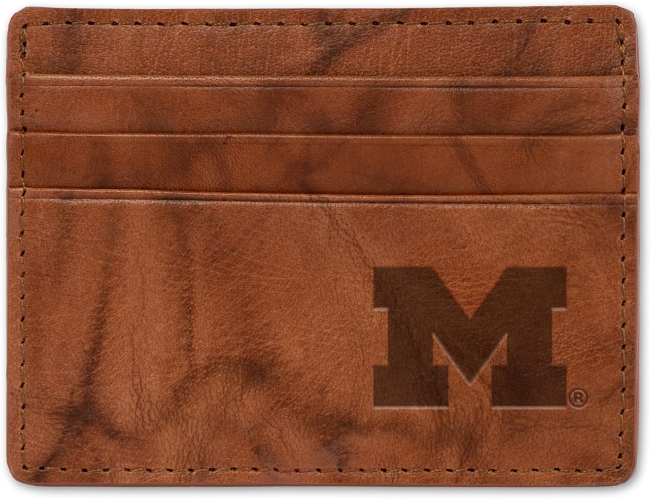 Rico Industries NCAA Standard Embossed Leather Credit Cart Wallet