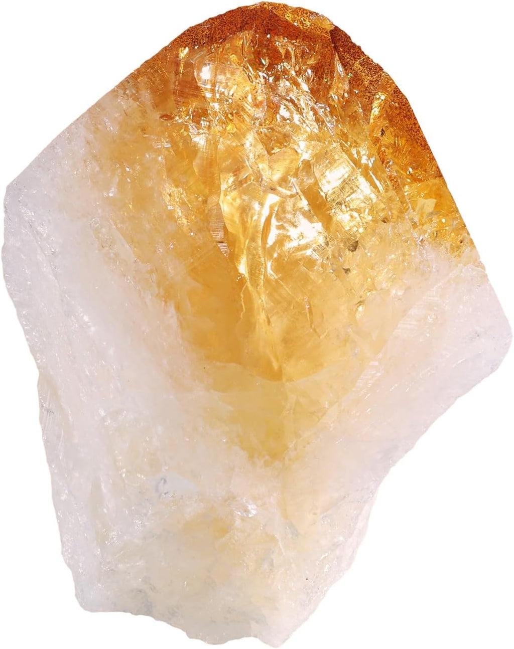 Sportmusies Natural Citrine Cluster Fengshui Reiki Decoration for Home Office, Irregular-Shaped Raw Citrine Crystal Specimen, 2.28-3.66 inches