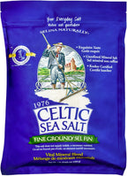 Celtic Sea Salt Fine Ground – Natural Mineral Salt, Sustainably Harvested, GMP Certified, Lab Tested – Baking, Cooking, Seasoning, Everyday Use – 5 lb Resealable Bag