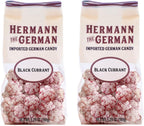 Hermann the German Hard Candy - Imported - Pack of 2 (Black Currant), 1 Count (Pack of 2)