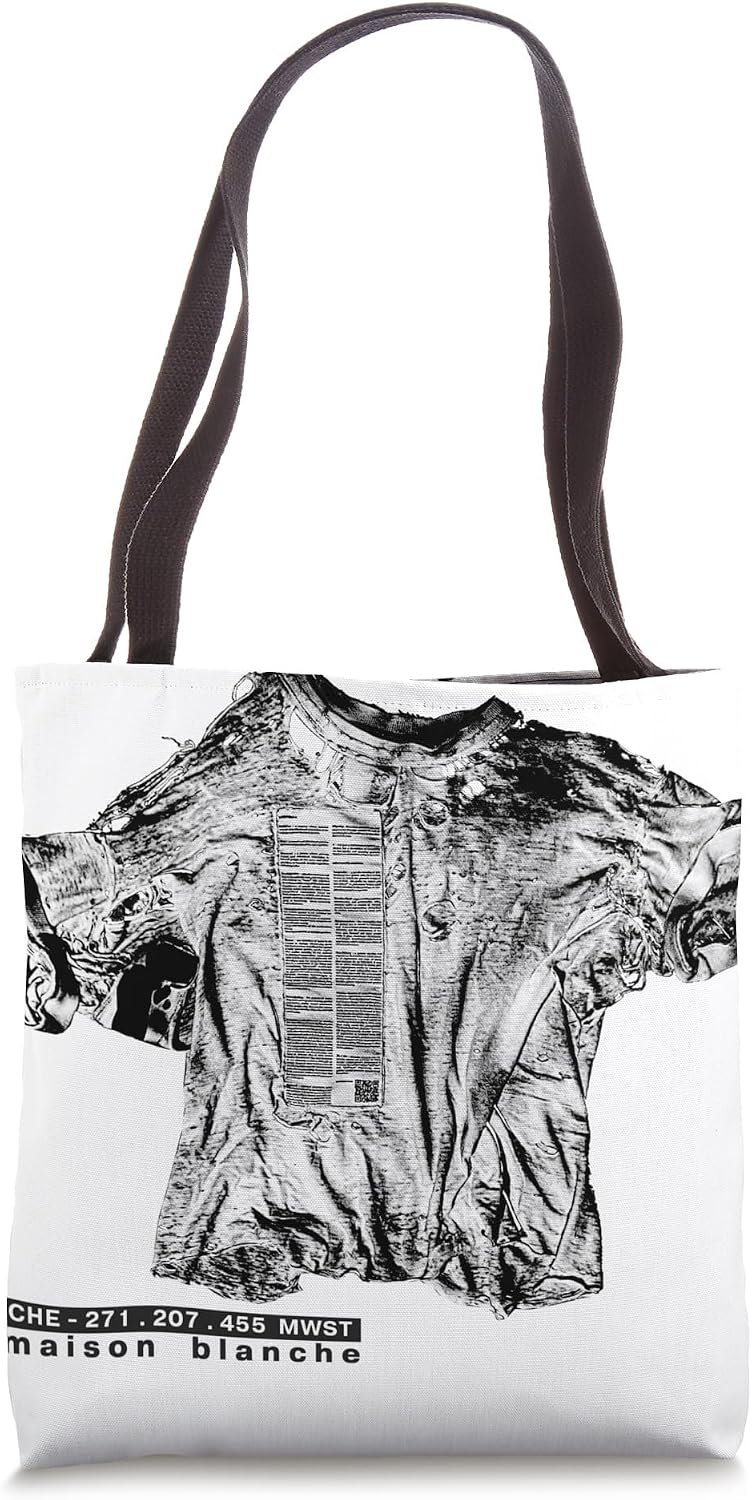 Vintage T-Shirt Inspired Print Tote Bag