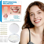 Snap-On Veneers Teeth & Dentures for Women – Reusable False Teeth Cover, Natural Look, Comfort Fit (3 Pairs)
